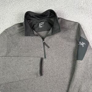 Arcteryx Covert 1/2 Zip Pullover Mens M Charcoal Gray Fleece Sweater Jacket
